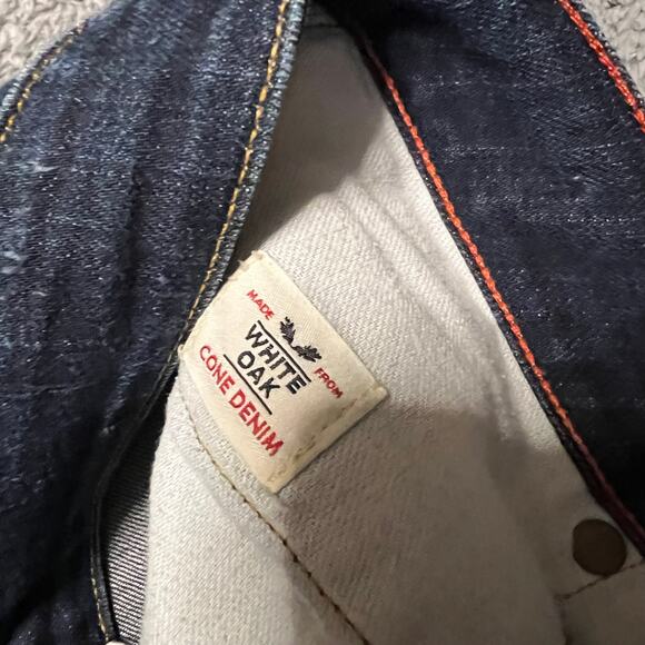 Raleigh Jeans Womens 27 (31x34) Denim Blue Straight Long White Oak Denim ** - Picture 8 of 13